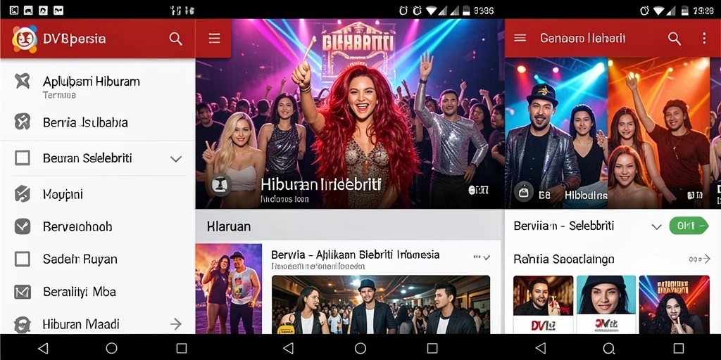 Tampilan antarmuka aplikasi DV188 yang menarik dan modern.